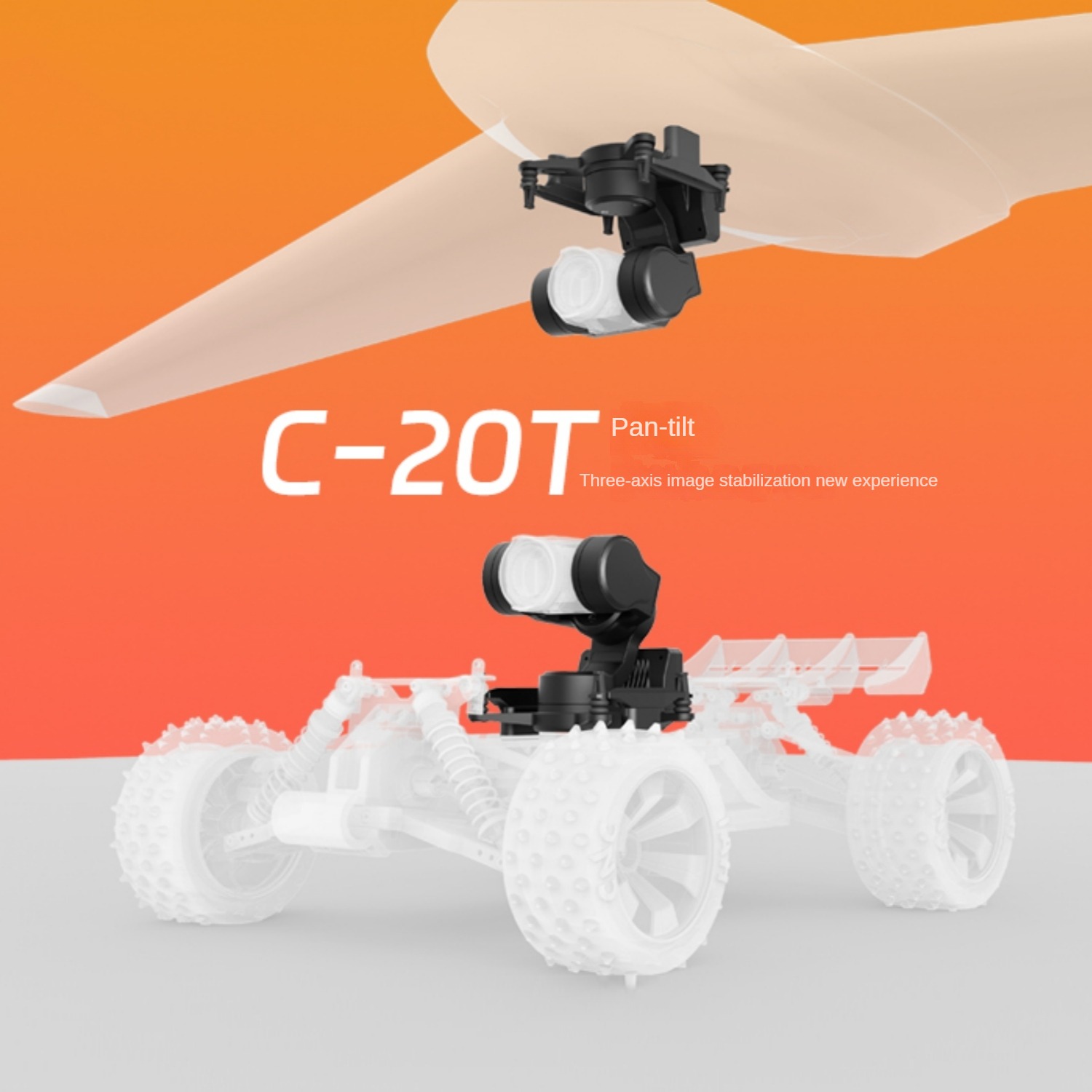 NCZOBOE  C-20T 3-Axis O4 FPV G - đánh giá và giá Drone Gimbal 3 Axis